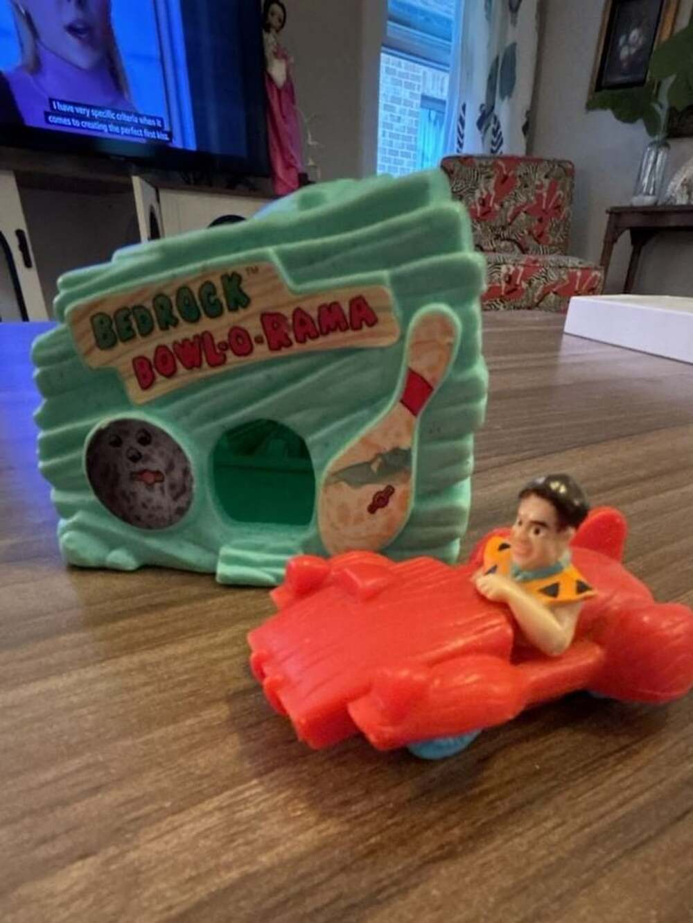 Vintage 1994 McDonald's Flintstones Bedrock Bowl-O-Rama Toy